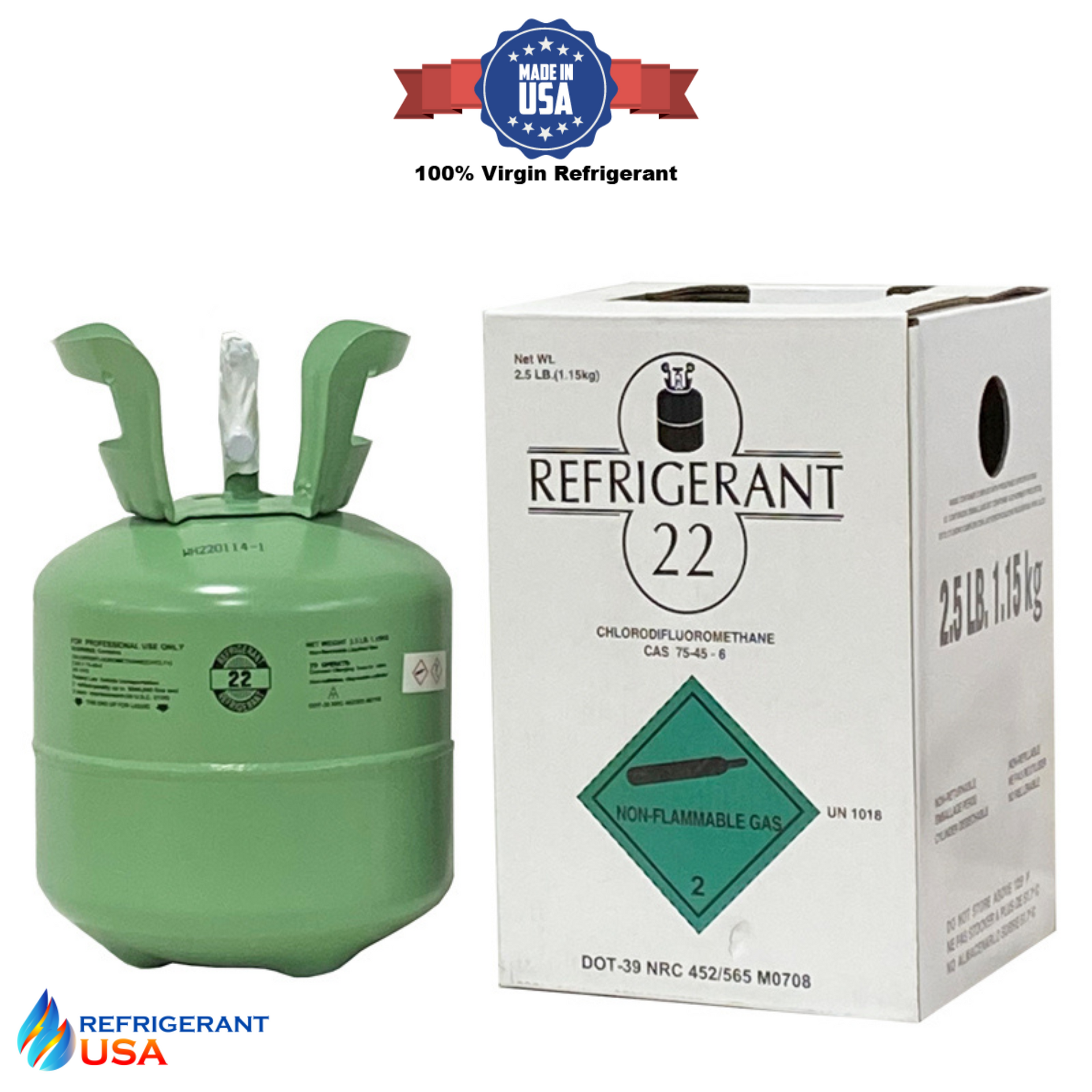 FOR SALE: R-22 Refrigerant (HCFC-22) – Genuine