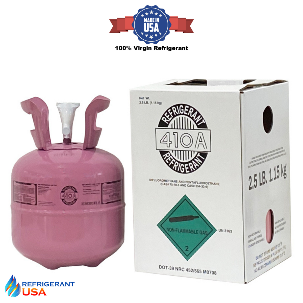 R-410a Refrigerant 2.5 LBS – RefrigerantUSA